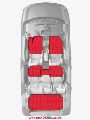 ЭВА коврики «Queen Lux» комплект для Volkswagen CrossGolf